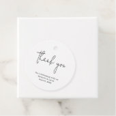 Moderne Schrift Trouwronde Bedankjes Labels (In situ)