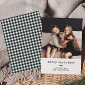 Moderne schrijfmachine | Holiday Foto van Black Gi Feestdagenkaart