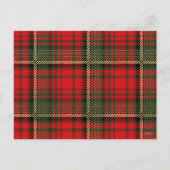 Moderne Schrijfmachine Rood en Goud Geruit Foto  V Feestdagenkaart (Achterkant)