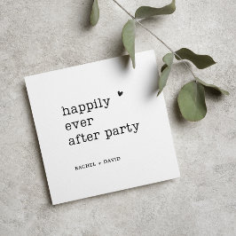 Moderne Schrijfmachine Uit Elopement Trouwontvangs Kaart