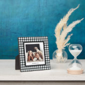 Moderne schrijfmachine | Uw foto op Black Gingham Fotoplaat (Insitu)