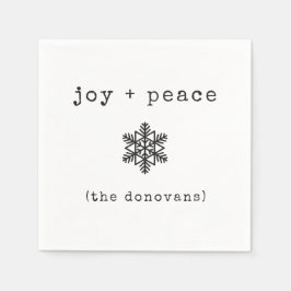 moderne schrijfmachine | Zwarte en witte kerst Servet