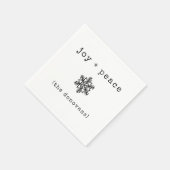 moderne schrijfmachine | Zwarte en witte kerst Servet (Hoek)