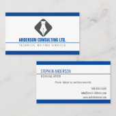 Moderne schrijver voor technisch schrijven visitekaartje (Voorkant / Achterkant)