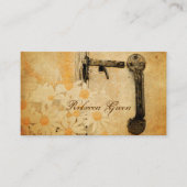 Moderne schuur hout wit madeliefje bloemist visitekaartje (Voorkant)