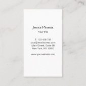 Moderne Schwarz Struktur Gold-Kreis (Imitat) Visitekaartje (Achterkant)