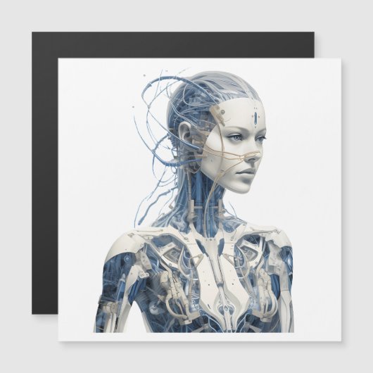 Moderne Sci-fi cyborg meisje (Voorkant / Achterkant)