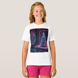 Moderne Sci-Fi Vakantie Design T-shirt