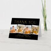 Moderne Scrapbook FOLIE Opgevouwen Foto Dank u kaa Folie Wenskaart (Voorkant)