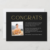 Moderne Scrapbook Graduation Party Uitnodiging (Achterkant)