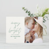 Moderne script 1 fotogeniek en helder kerstfeest (Staand voorkant)