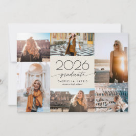 Moderne Script 2026 Afstudeerfeest  Kaart