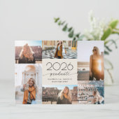 Moderne Script 2026 Afstudeerfeest  Kaart (Staand voorkant)