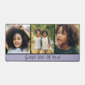 Moderne Script 3 Foto Collage Bureaumat (Voorkant)