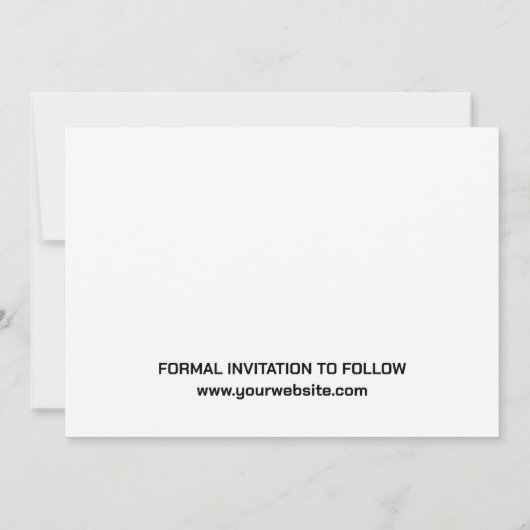 Moderne script 3 fototemplates bewaar de datum save the date (Achterkant)