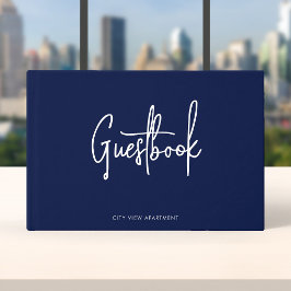 Moderne script aangepaste kleur minimalistisch gastenboek