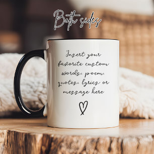 Moderne script aangepaste verjaardags afstudeerboo mok