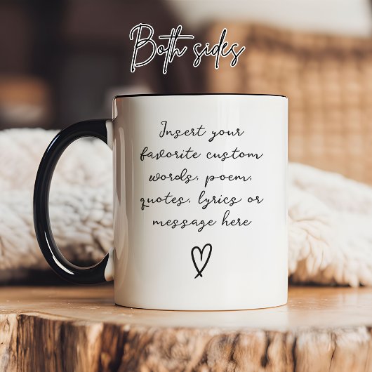 Moderne script aangepaste verjaardags afstudeerboo mok