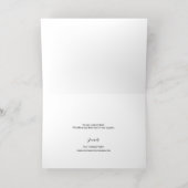 Moderne script aangepaste zwarte gouden logo zakel folie wenskaart (Binnenlaag)