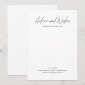 Moderne Script Advies en Wensen Afstuderen (Voorkant / Achterkant)