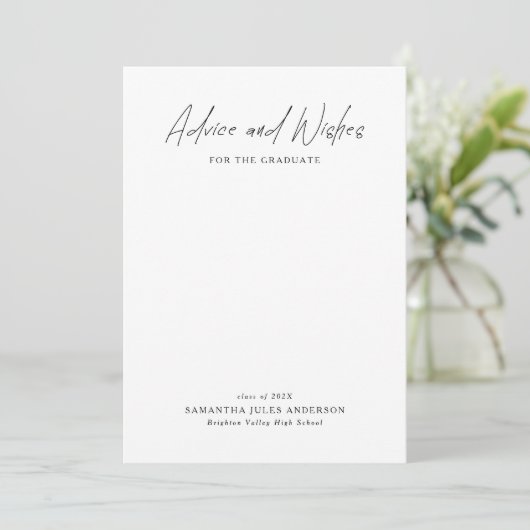Moderne Script Advies en Wensen Afstuderen (Staand voorkant)