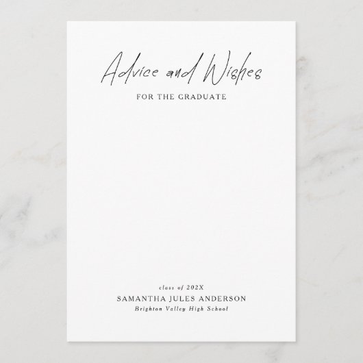 Moderne Script Advies en Wensen Afstuderen (Voorkant)