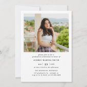 Moderne Script Afgestudeerde 2 Foto Afstuderen Kaart (Achterkant)