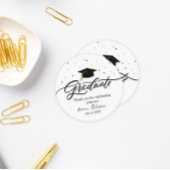 Moderne Script Afstudeer Bedankt Sticker