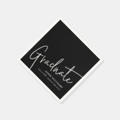 Moderne Script Afstudeerders Eenvoudige Afstuderen Servet (Hoek)