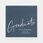 Moderne Script Afstudeerders Eenvoudige Afstuderen Servet (Voorkant)