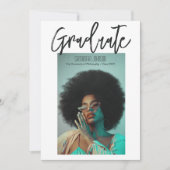 Moderne Script Afstudeerfoto Aankondiging (Voorkant)