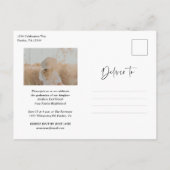 Moderne Script Afstudeerfoto Afstuderen Uitnodiging Briefkaart (Achterkant)