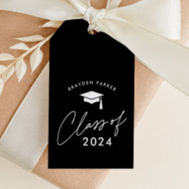 Moderne Script Afstudeerklas Favor Cadeaulabel