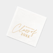 Moderne Script Afstudeerklas Folie Servetten (Links)