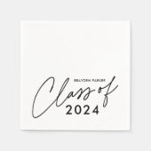 Moderne Script Afstudeerklas Servet (Voorkant)