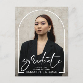 Moderne Script Afstuderen Photo Arch Afstudeerfees Briefkaart