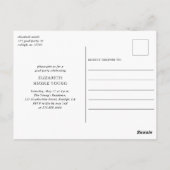 Moderne Script Afstuderen Photo Arch Afstudeerfees Briefkaart (Achterkant)