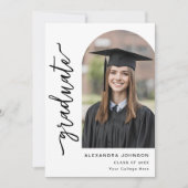 Moderne Script Arch-foto Aankondiging (Voorkant)