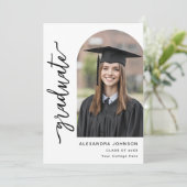 Moderne Script Arch-foto Aankondiging (Staand voorkant)