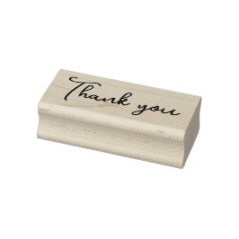 Moderne script bedankt zelfinkende stempel
