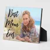 Moderne Script Beste Moeder Ooit Foto Fotoplaat (Zijkant)