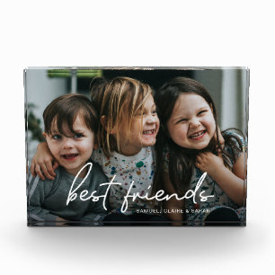 Moderne script Beste Vrienden Persoonlijke Vriends Fotoblokken
