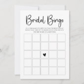 Moderne Script Bingo Game Kaart (Voorkant)