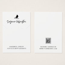 Moderne Script Bird Logo. Juwelienkaart