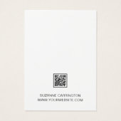 Moderne Script Bird Logo. Juwelienkaart Visitekaartje (Achterkant)