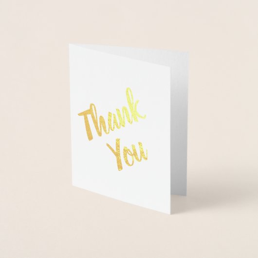 Moderne Script Birthday Bedankt Folie Kaarten (Voorkant)