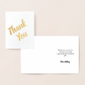 Moderne Script Birthday Bedankt Folie Kaarten (Display)