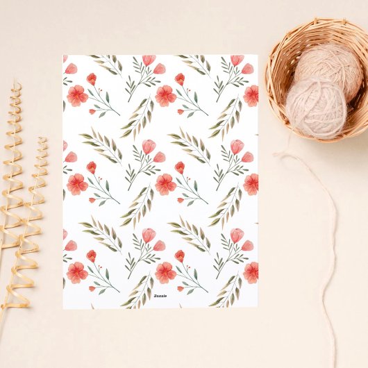 Moderne script boog frame bloemig bedankkaart