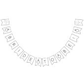 Moderne Script Bruiloft Feest Vlaggetjes (Alle)