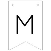 Moderne Script Bruiloft Feest Vlaggetjes (Derde vlag)